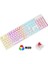 Kablolu Beyaz RGB Kırmızı Switch Q Gaming Tam Mekanik Oyuncu Klavyesi Bkb4 2