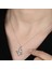 Ucarticaret Swarovski Taşlı Gümüş Kelebek Bayan Kolye 1