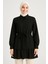 Etek Fırfır Detay Tunik-Siyah 2