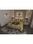 Çift Kişilik Pike Takımı Pamuklu Kumaş Jakar Dokuma Kapitone Dikişli 3D Dijital Baskılı 7 Parça-Lüks Duvet Cover Set Model 1