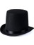 Yetişkinler Için Siyah Renk Ringmaster Sihirbaz Şapkası Fötr Şapka 15 cm 1