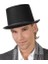 Yetişkinler Için Siyah Renk Ringmaster Sihirbaz Şapkası Fötr Şapka 15 cm 4