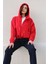 Kadın Oversize Ceket-Yağmurluk-Kırmızı 3