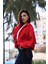 Kadın Oversize Ceket-Yağmurluk-Kırmızı 4