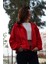 Kadın Oversize Ceket-Yağmurluk-Kırmızı 5