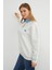 3 Iplik Kalp Nakışlı Polo Yaka Denim Detaylı Sweatshirt 5