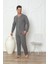 Ercan Önden Düğmeli Gri Renk Erkek Pijama Takımı 2