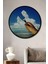 Gökyüzü Tıraşı Görünümlü Gerçekçi Sanat Ahşap Dekoratif Tablo Yuvarlak Tablo 2