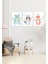 Çocuk Bebek Odası Mdf (Ahşap) 3parça Renkli Dekoratif Tablo 1