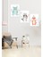 Çocuk Bebek Odası Mdf (Ahşap) 3parça Renkli Dekoratif Tablo 2
