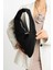 Nova Örgü Kenarlı Süet Büyük Boy El ve Omuz Çantası 4