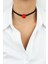 Kırmızı Kristal Taşlı Choker Kolye 1