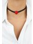 Kırmızı Kristal Taşlı Choker Kolye 2