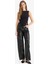 Wide Leg Fermuarlı Normal Bel Standart Boy Suni Deri Pantolon G1048AX25AU 1