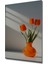 Canlı Portakal Lalesi Yağlı Boya Görünümlü Dekoratif Ahşap Tablo Dikdörtgen Tablo 3