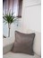 Parlak Antrasit Kırlent Kılıfı Dekoratif Bohem Soft Koltuk Sırt Yastık Hediyelik Yılbaşı 45X45 4