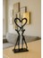 Minimalist Aşk Figürü Heykel – 3D Baskı Siyah Pla Dekoratif Biblo (47X18X101 Mm) 1