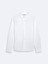 Uzun Kollu Önü Düğmeli Basic Beyaz Gömlek 1