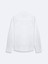 Uzun Kollu Önü Düğmeli Basic Beyaz Gömlek 2