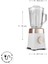 Smoothie Blender Ile Sosları, Bebek Mamalarını ve Pürelerini De Hızlı 1000 W Güç, 1,5 L Cam Hazne, Buz Kırma Özelliği 5