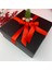 Yılbaşı Boş Siyah Hediye Kutusu - 25CM X25 Cmx 10 cm 2