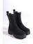 Nora Lastikli Ortopedik Taban Suya ve Soğuğa Dayanıklı Günlük Süet Kışlık Kadın Bot St Siyah 1