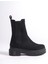 Nora Lastikli Ortopedik Taban Suya ve Soğuğa Dayanıklı Günlük Süet Kışlık Kadın Bot St Siyah 3
