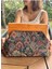 Penalope Collection - Zincirli, Ahşap Burslu Kumaş Çanta, Clutch, El Çantası, Çanta 7