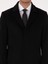 Erkek Siyah Slim Fit Yün Kaşmir Karışımlı Palto 50315262-VR046 7