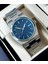 Gümüş Çelik Kordon Erkek Kol Saati Takvimli Lacivert Kadran Özel Kutulu 3