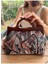 Penalope Collection - Zincirli, Ahşap Burslu Kumaş Çanta, Clutch, El Çantası, Çanta 6