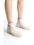 Gabrıella Fermuarlı Ortopedik Taban Suya ve Soğuğa Dayanıklı Topuklu Cilt Kadın Bot Kt Krem 2