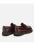 02AYH313910A480 ERKEK Deri Kahverengi Dikiş Detaylı Kalın Tabanlı Klasik Loafer 4