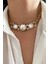 Taşlı Gold Choker Kolye 2