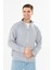Erkek Tam Fermuarlı Pamuklu Eşofman Üstü Gri Melanj 9507-G 2