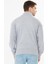 Erkek Tam Fermuarlı Pamuklu Eşofman Üstü Gri Melanj 9507-G 6