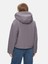 Uzun Kollu Kapüşonlu Peluş Astarlı Mor Ceket 3