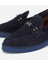 01AYH315390A680 KADIN Süet Deri Lacivert Tokalı Hafif Tabanlı Klasik Loafer 3