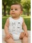 Beyaz “m Is For Milk” Baskılı Kolsuz Bebek Body – Pamuklu Rahat Kumaş 0-3 Ay 1