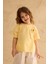 Nakışlı Oversize Keten Gömlek Sarı 5