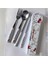 Hello Kitty Figürlü Paslanmaz Çelik Kutulu Çatal Kaşık Chopstick Seti AD59921 4