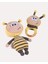 Bee Happy 2’li Arı Amigurumi Oyuncak Seti – Doğal Pamuklu & Ahşap Bebek Oyuncak & Çıngırağı | Hoogie Premium Baby 1
