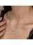 Ucarticaret Swarovski Taşlı Gümüş Tektaş Bayan Kolye 1
