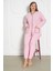 %100 Pamuklu Uzun Kollu Boydan Düğmeli Büyük Beden Kadın Pijama Takımı 206 2