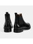 Erkek Siyah Lastikli Deri Bot 8