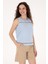 Kadın Açık Mavi Tişört 50300747-VR003 3