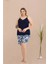 Lady Lingerie Ip Askılı,şortlu Battal Beden Kadın Pijama Takımı 2