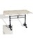 Çipa 3002 Döküm Ayak Masa 80X120 cm - (Werzalit, Wermodin ve Allzalit Tabla) - Afyon Mermer 1