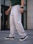 Erkek Keten Cepli Çıma Dikişli Jogger Buggy Pantalon Rahat Kalıp - Gri 5