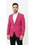 Fuşya Erkek Slim Fit Tek Düğmeli Blazer Ceket – Astarlı, Şık ve Modern Kesim 1